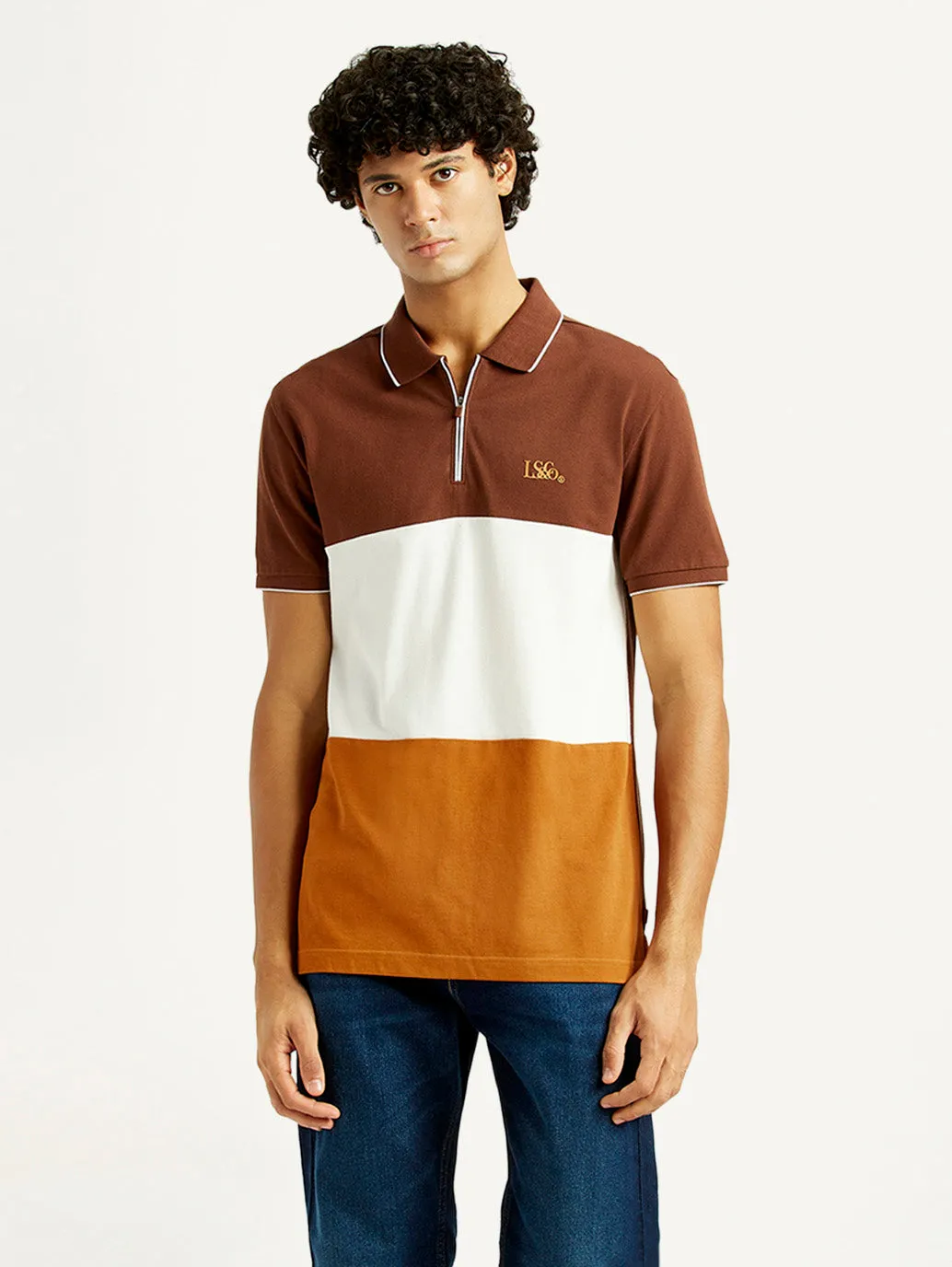 Men's Pure Cotton Slim Fit Polo T-Shirt Breathable Comfort