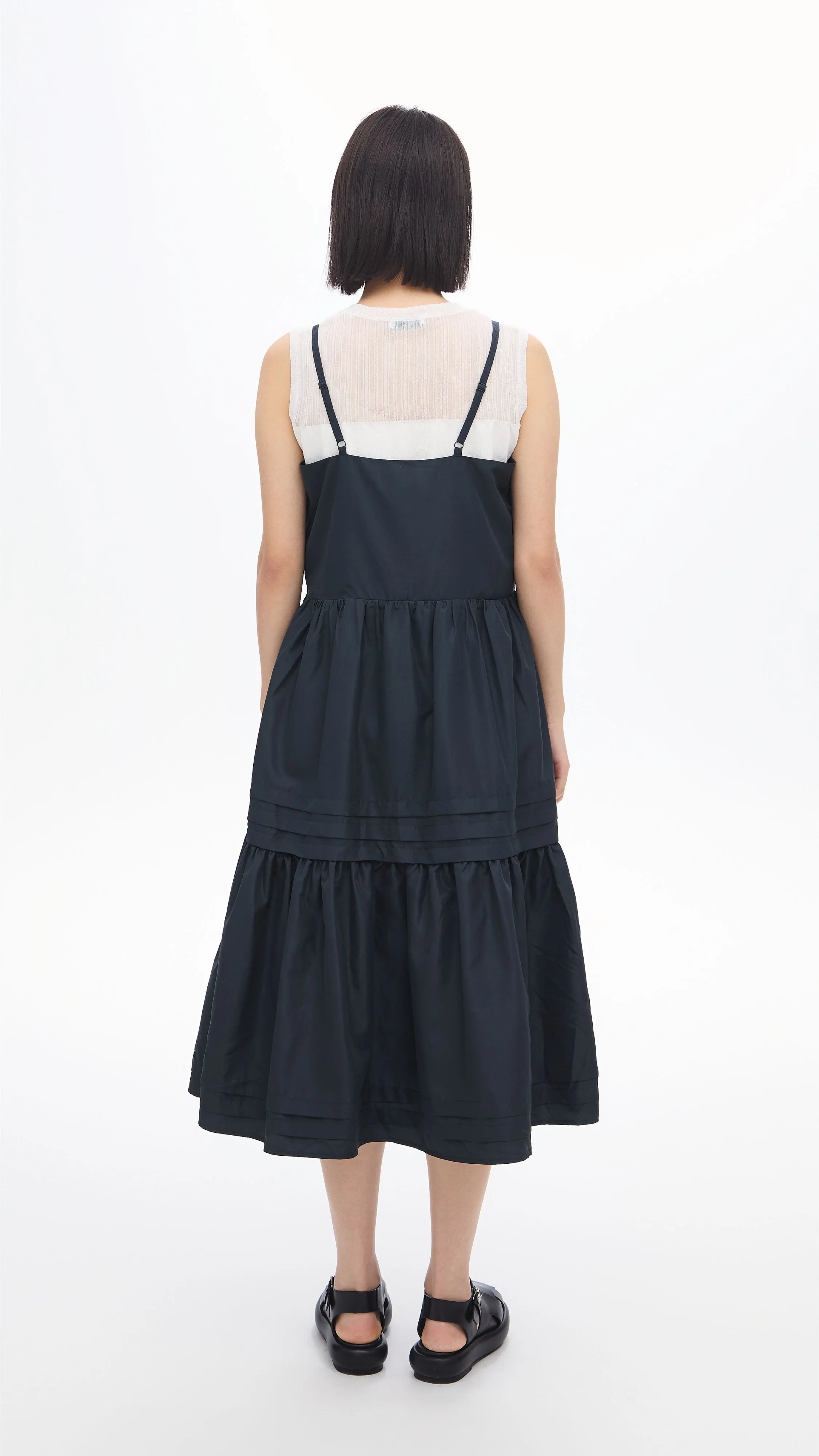 StainlessZippers Gather Pleaded Dress