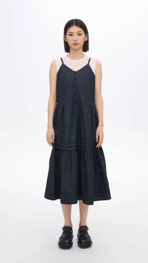 Gather Pleaded Dress Dry Touch Conscious Fit