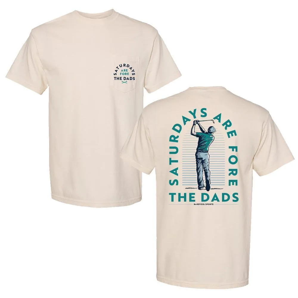 Urban Fashion All-Season Wear Saturdays Are Fore The Dads Golfer Pocket Tee