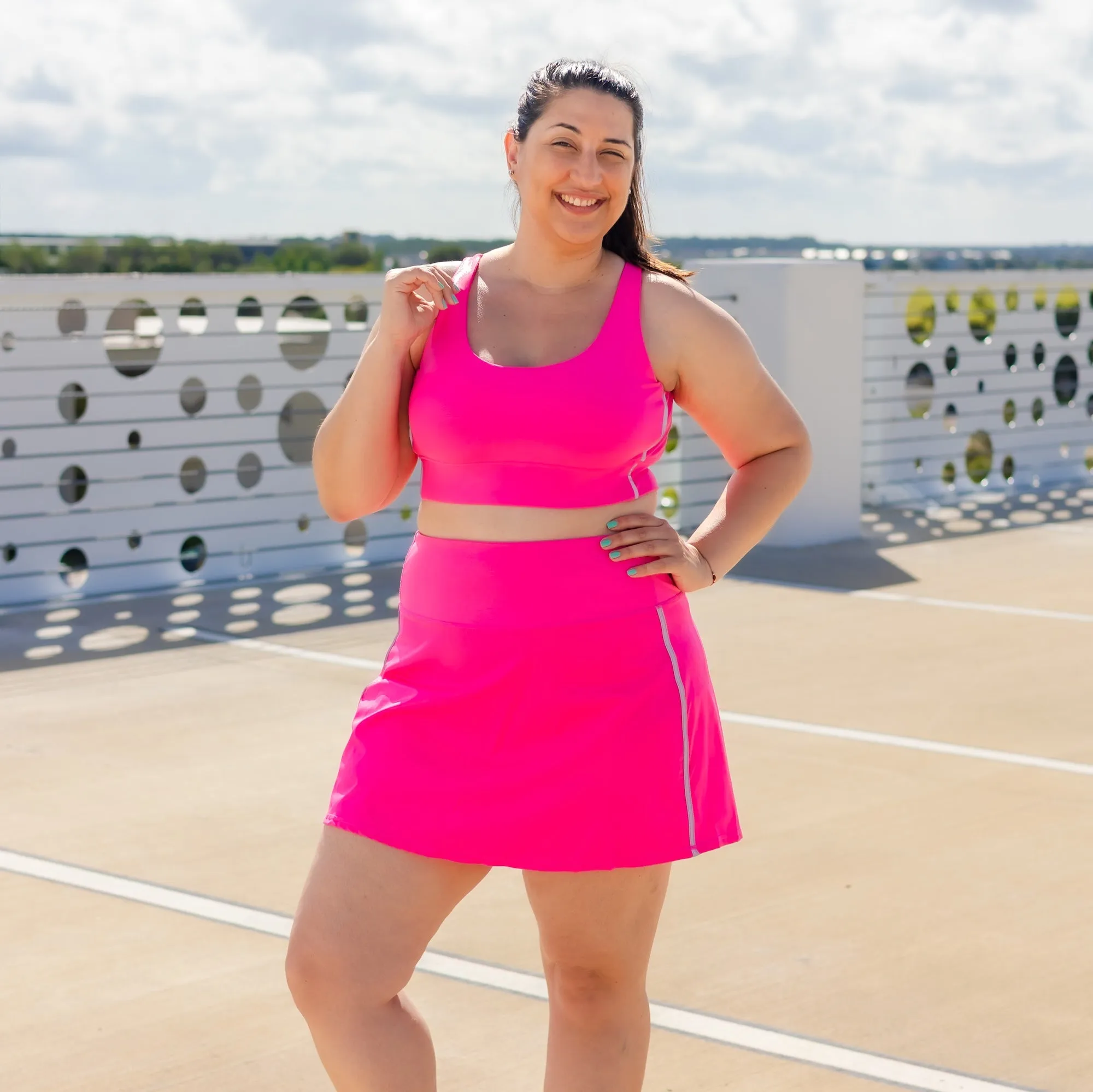 Color Soft Electric Popsicle Athletic Skort