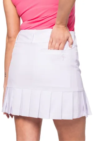 Night Out High Waist White Susan Skort