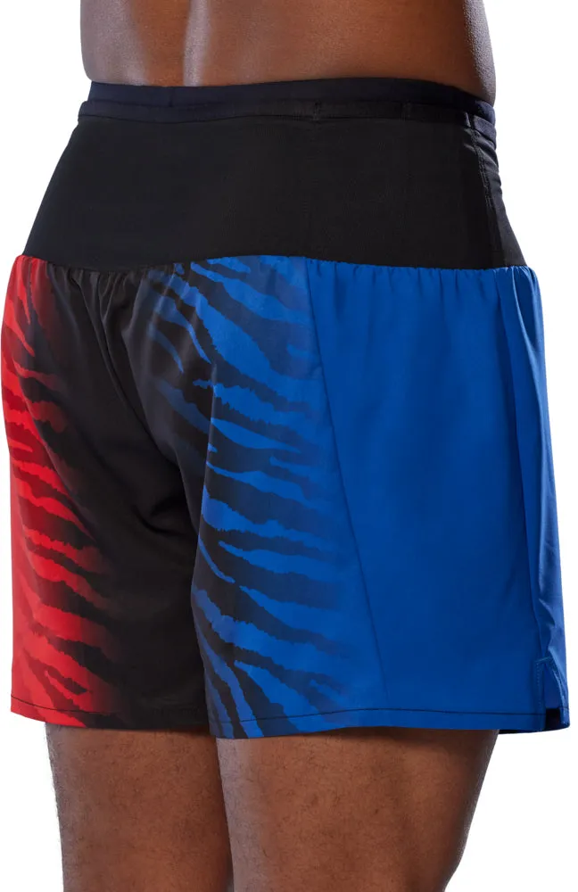 Mizuno Multi Pocket Mens Running Shorts - Blue Modern Look Non Restrictive Movement