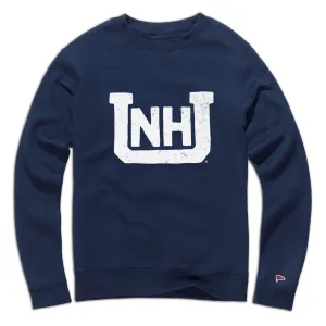 UNH Vintage Lockup Crewneck Anti Static Treatment basketball uniform