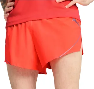 Puma Raceday Ultraweave 3 Inch Split Mens Running Shorts - Red Linen blend