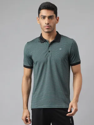 EcoFriendly Material Tailored Comfort Alcis Men Jasper Anti-Static Stretch-X Slim-Fit Running Polo T-Shirt