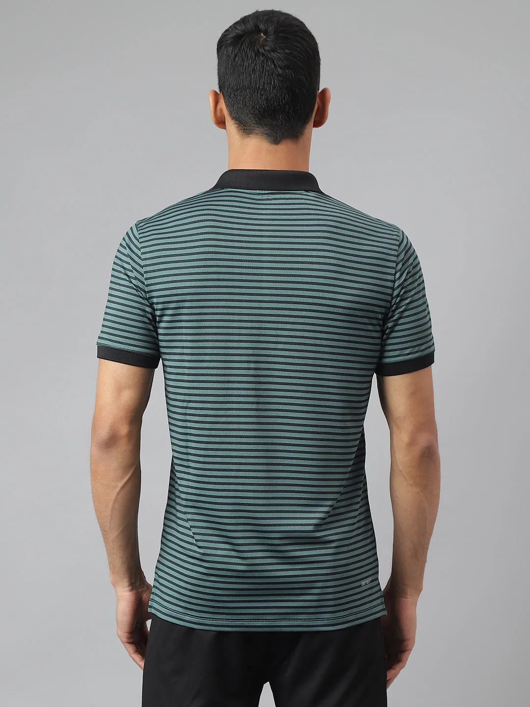 quick dry Alcis Men Jasper Anti-Static Stretch-X Slim-Fit Running Polo T-Shirt