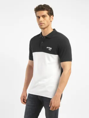 Workout Friendly Men's Colorblock Polo T-shirt