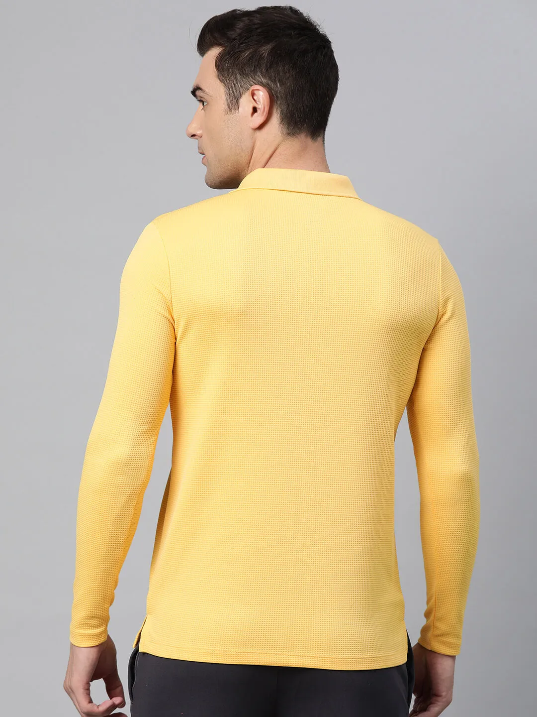 Alcis Men Polo Collar Anti Static Slim Fit T-shirt Preppy Vibe