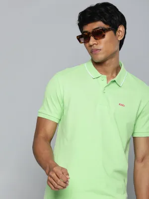 Men's Solid Polo T-shirt Comfortable Stretch Business Event