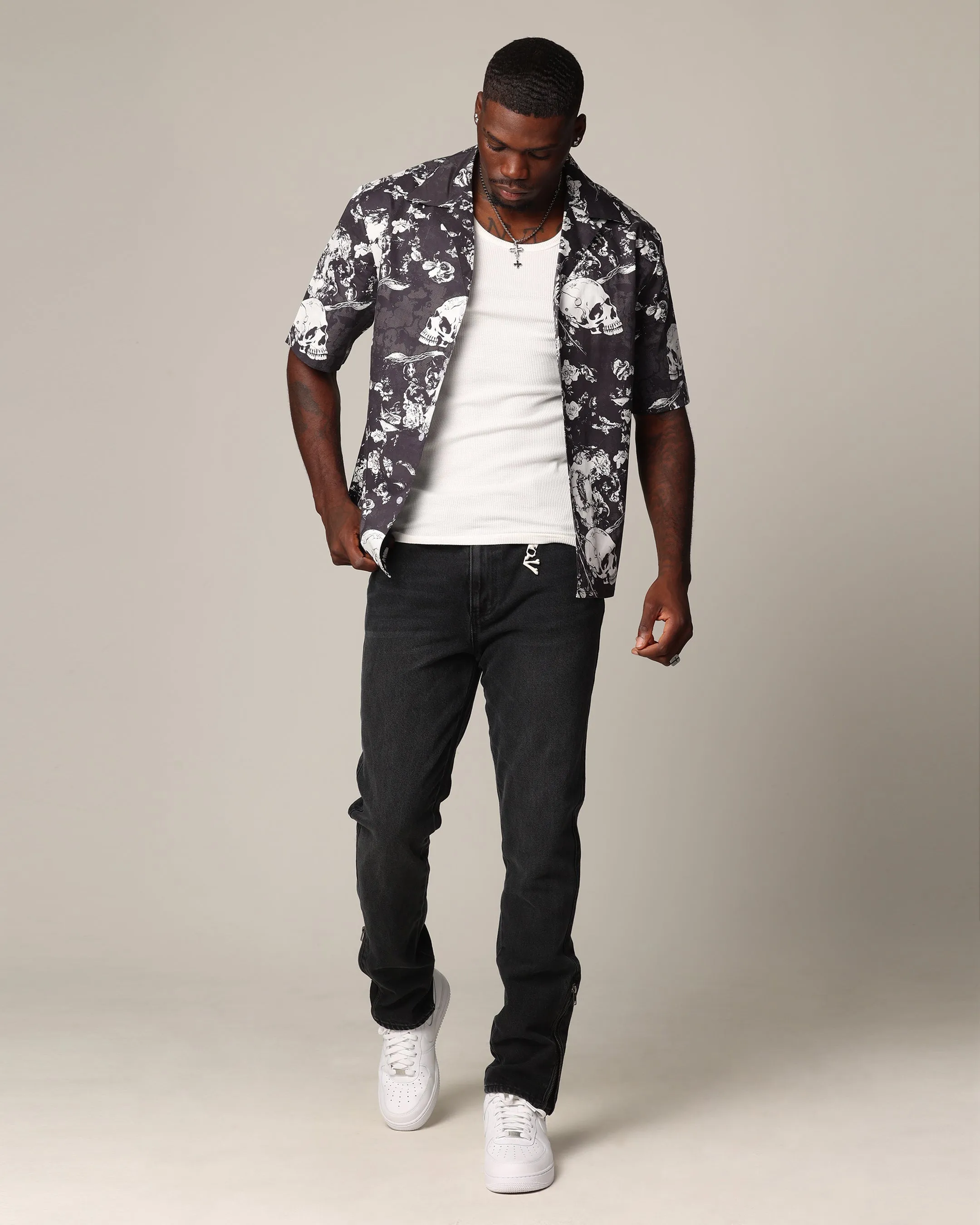 Morning Stroll Fashion Lover Saint Morta Fimi Jeans Black Shadow