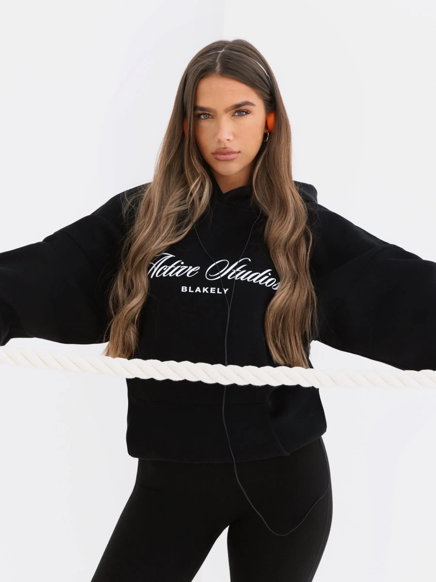 Off Duty Oversized Hoodie - Black Low Carbon