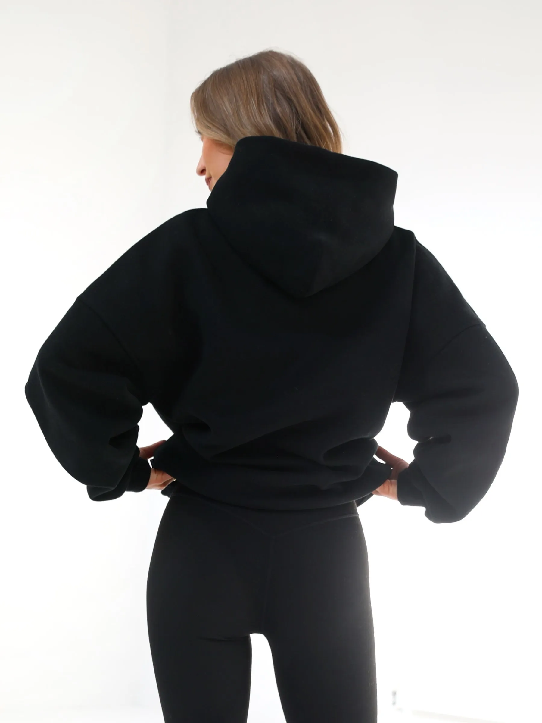 Lifestyle Motion Off Duty Oversized Hoodie - Black
