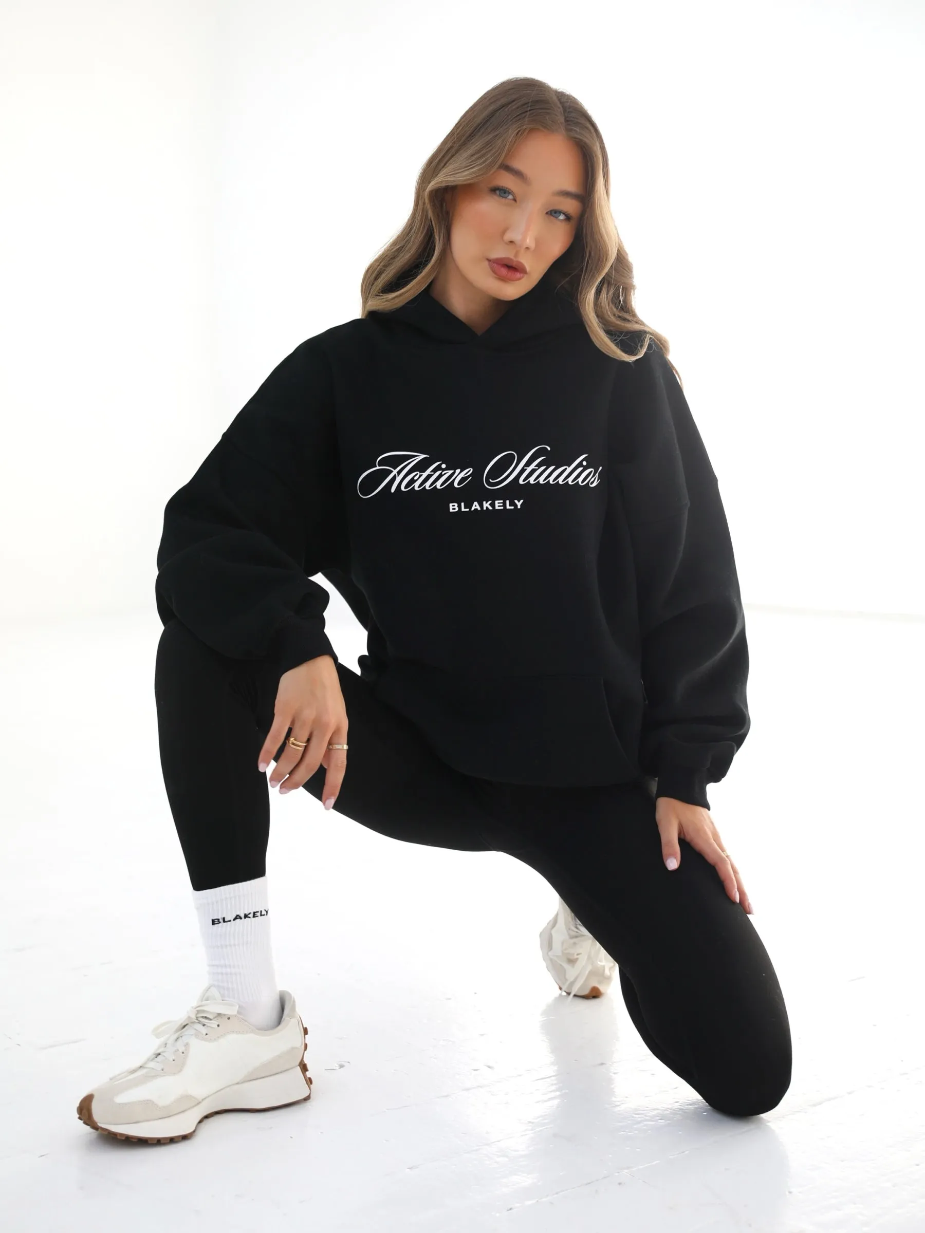 Off Duty Oversized Hoodie - Black Nursing wear