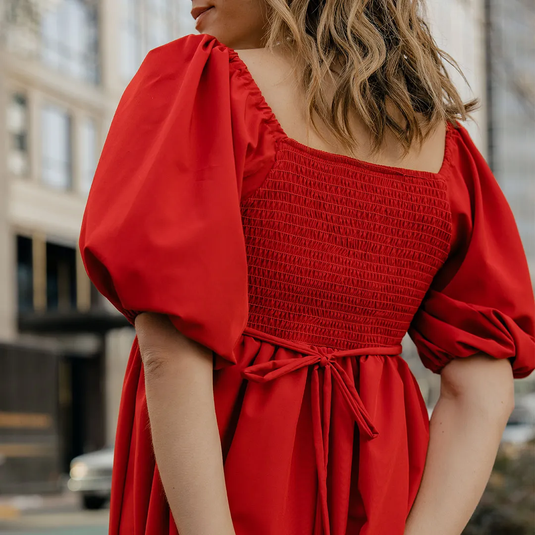 Middleton Dress, Crimson DurableSeams Metro Mode