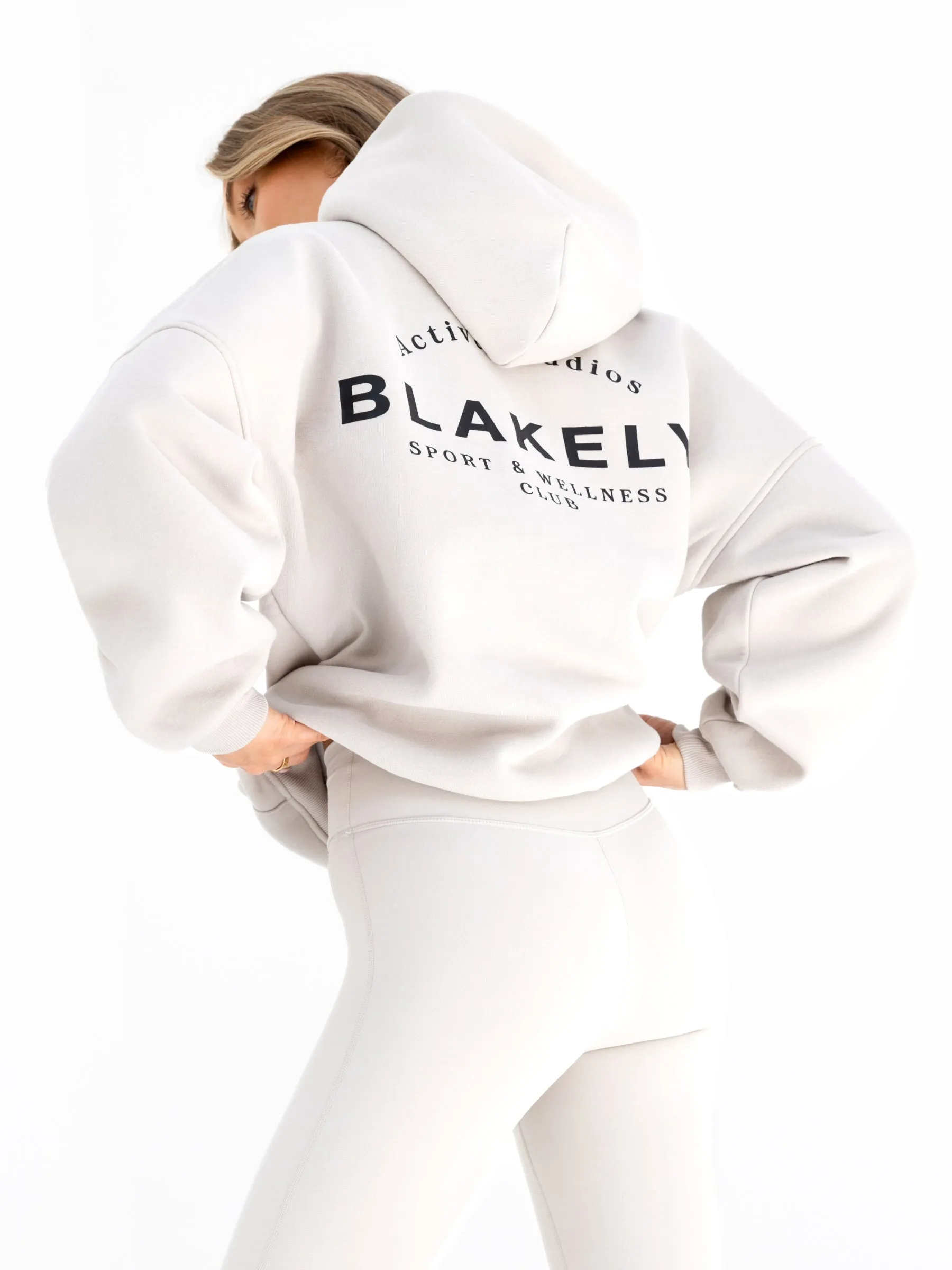 Active Studios Oversized Hoodie - Ivory surfing clothes