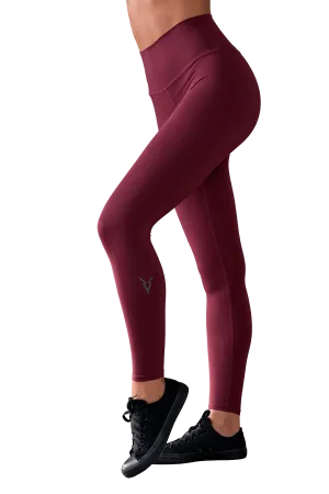 Thermal Warm Home Lounge Unisex Style Winter Sports LEGGINGS - Burgundy