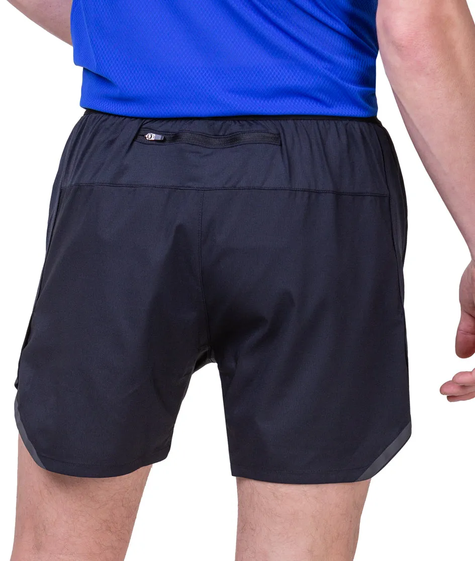 Ronhill Tech 5 Inch Mens Running Shorts - Black Underwear Quick Change Friendly