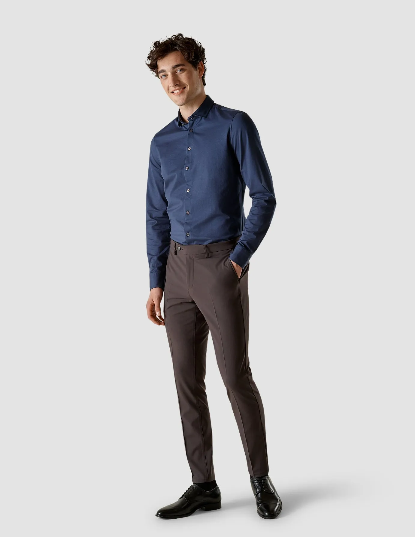 Essential Suit Pants Slim Dark Shadow pilling resistant