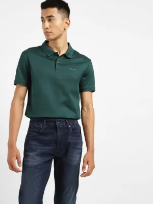 Men's Regular Fit Polo T-Shirt SoftCheckered Weave