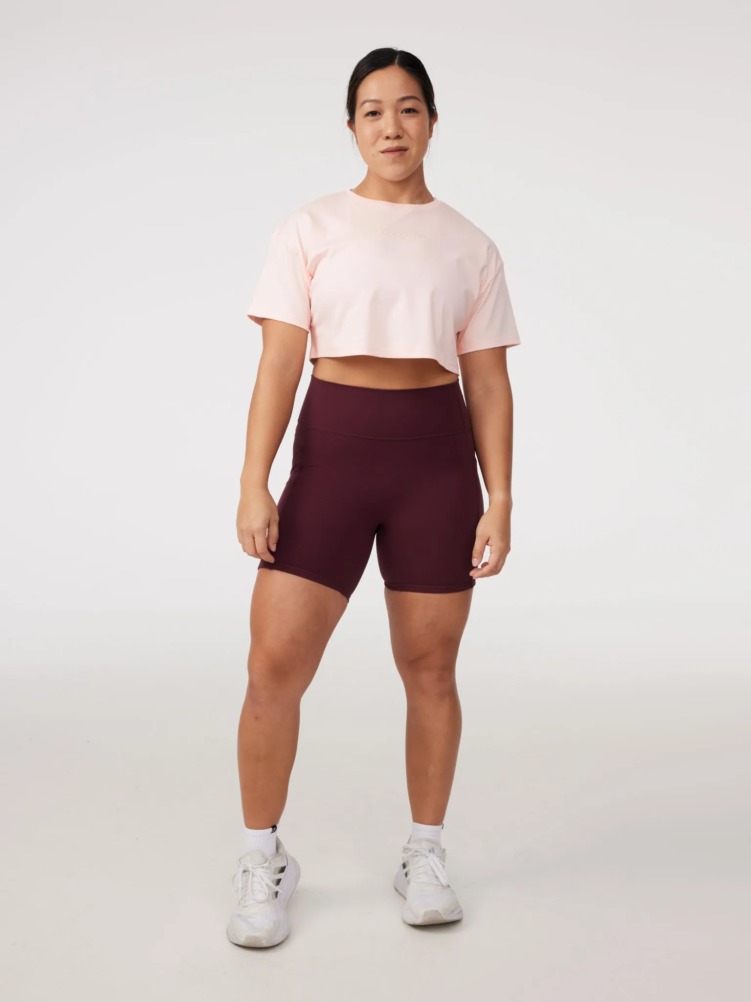 Oversized Crop Tee in Soft Serve Smart Layering