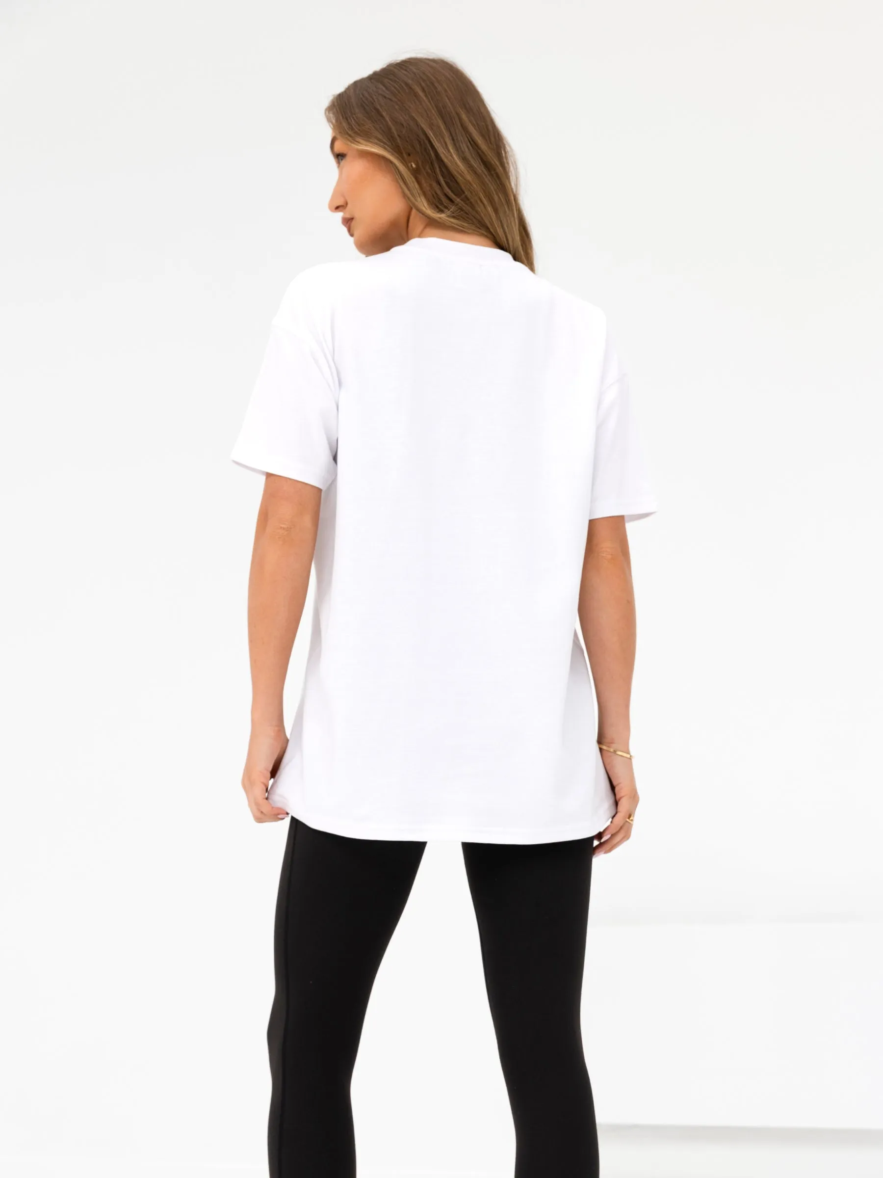 Fresh and Cool Olivia Oversized T-Shirt - White