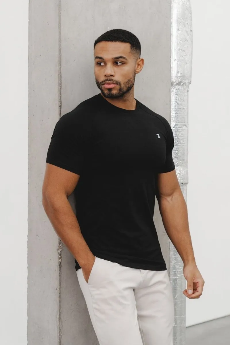 Date night Premium Athletic Fit T-Shirt in Black