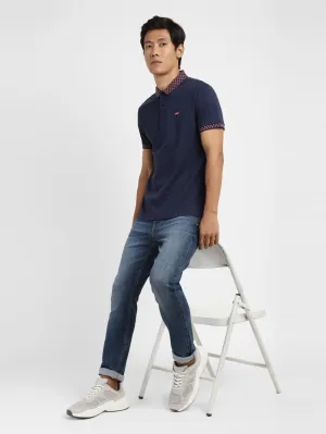 Men's Blue Polo T-Shirt LowProfile Seam Tape
