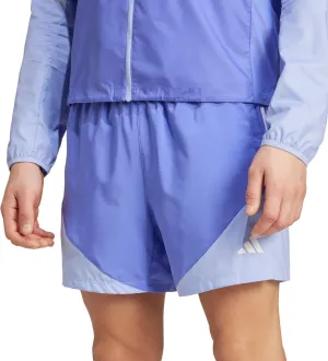 adidas Own The Run 5 Inch Mens Running Shorts - Blue Flexible Gusset Design