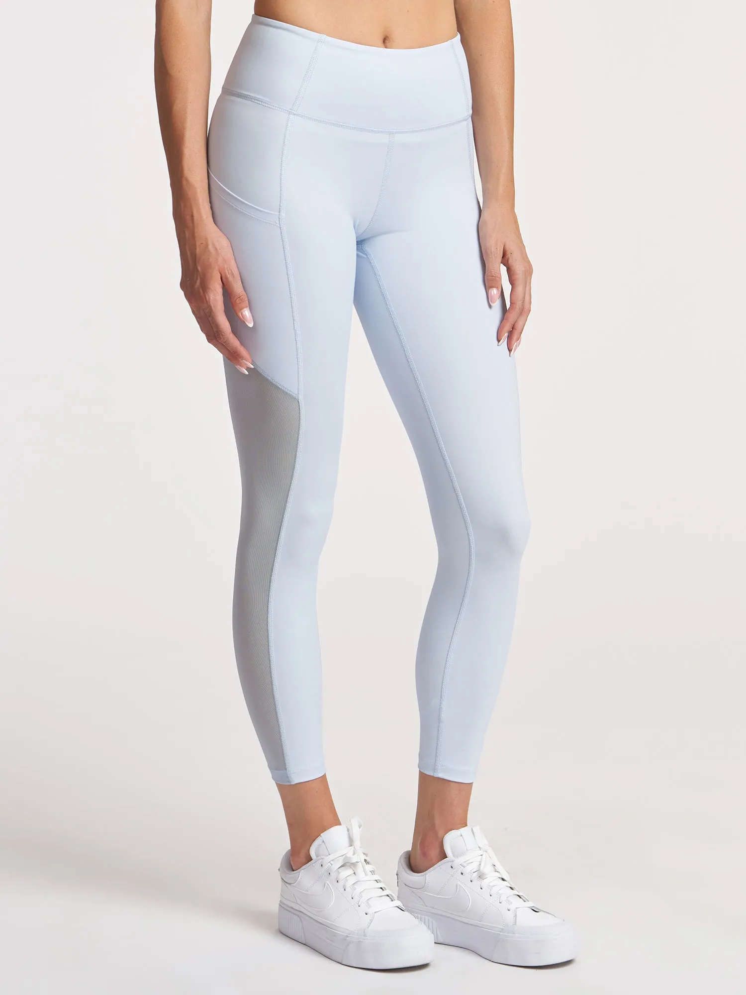 All Ages Double Layer Fresh Look Sheen Mesh 7/8 Pocket Legging