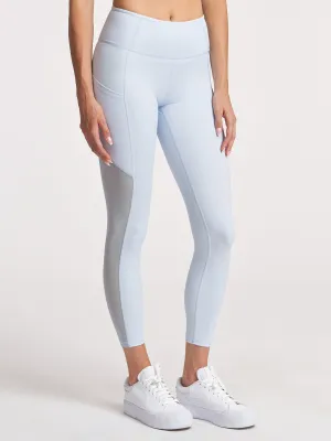 Comfy Fit Sheen Mesh 7/8 Pocket Legging