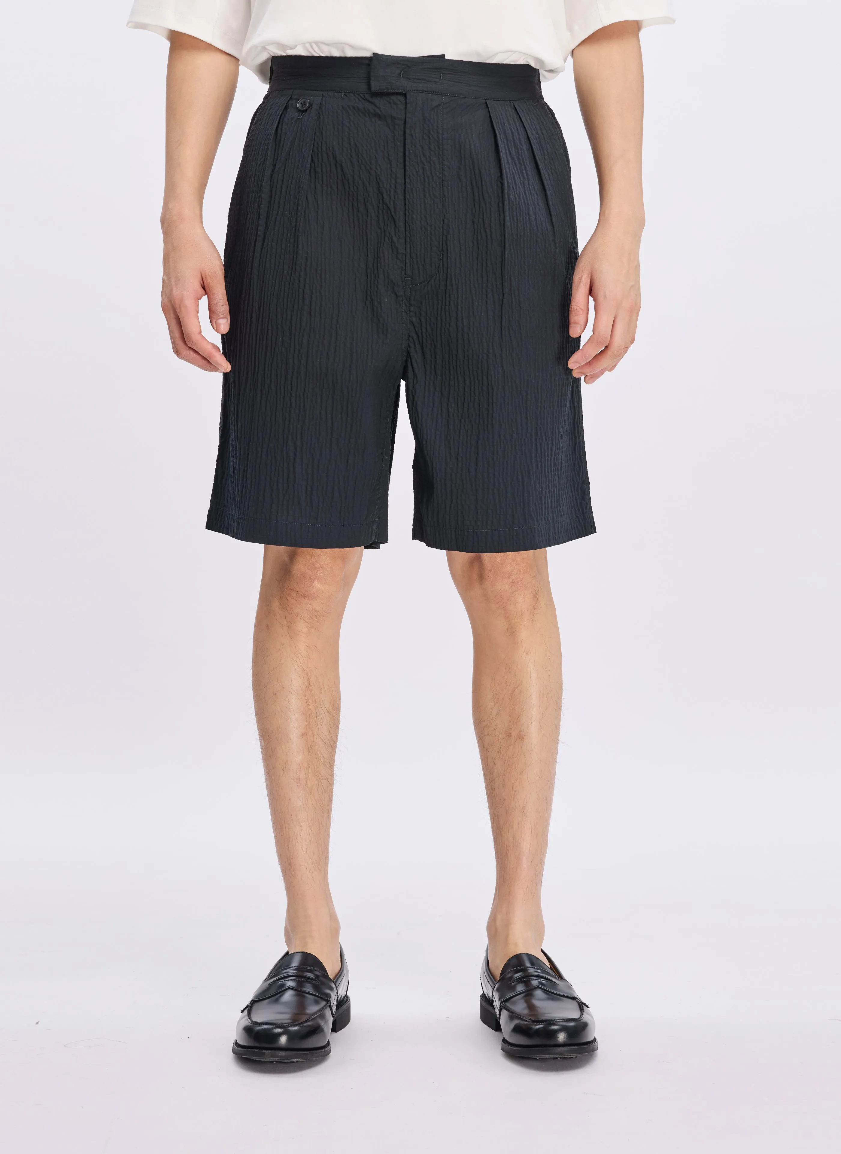 Indigo Cotton Linen Shorts Light Ease Run Glow