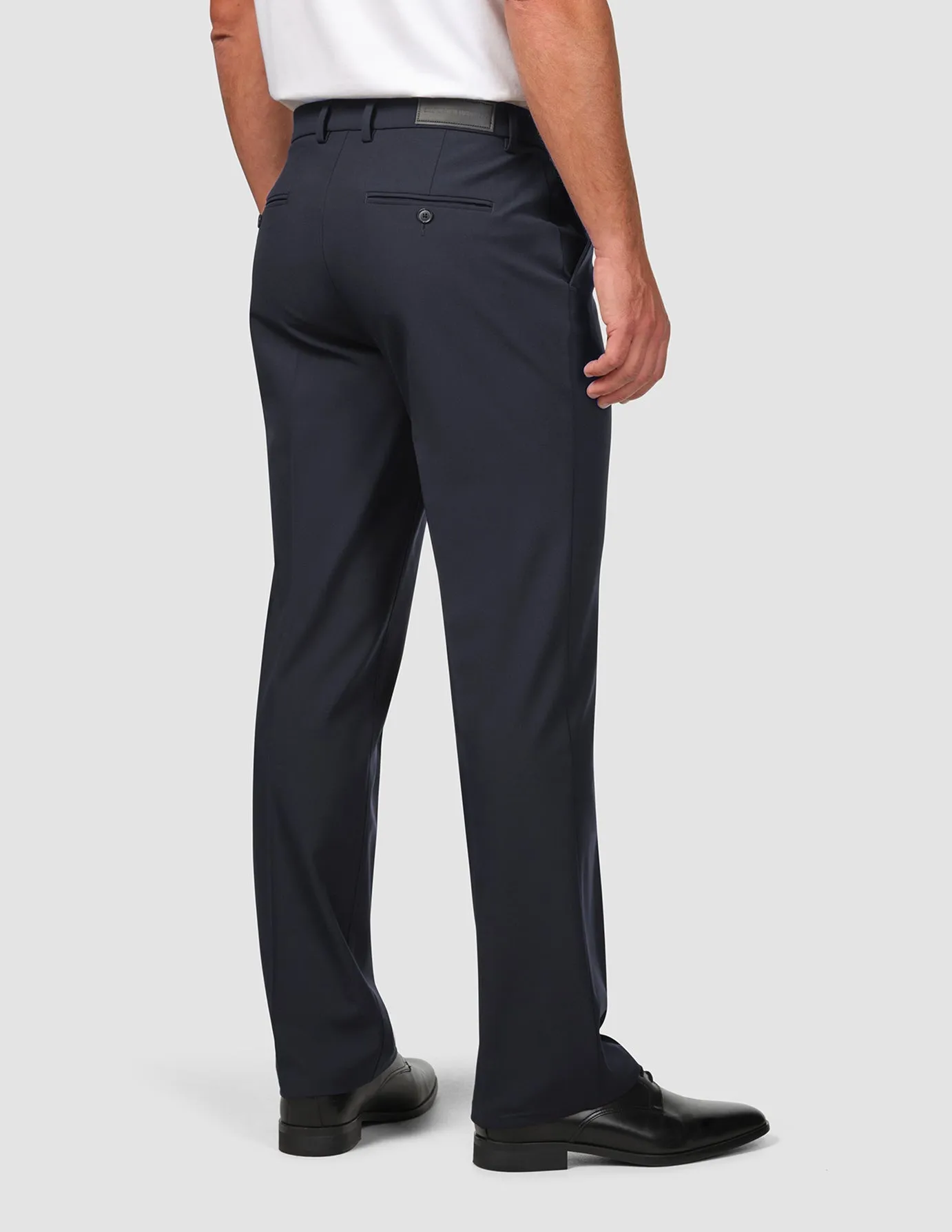 Essential Suit Pants Relaxed Fit Midnight Blue Ultra Soft Blend Casual Style