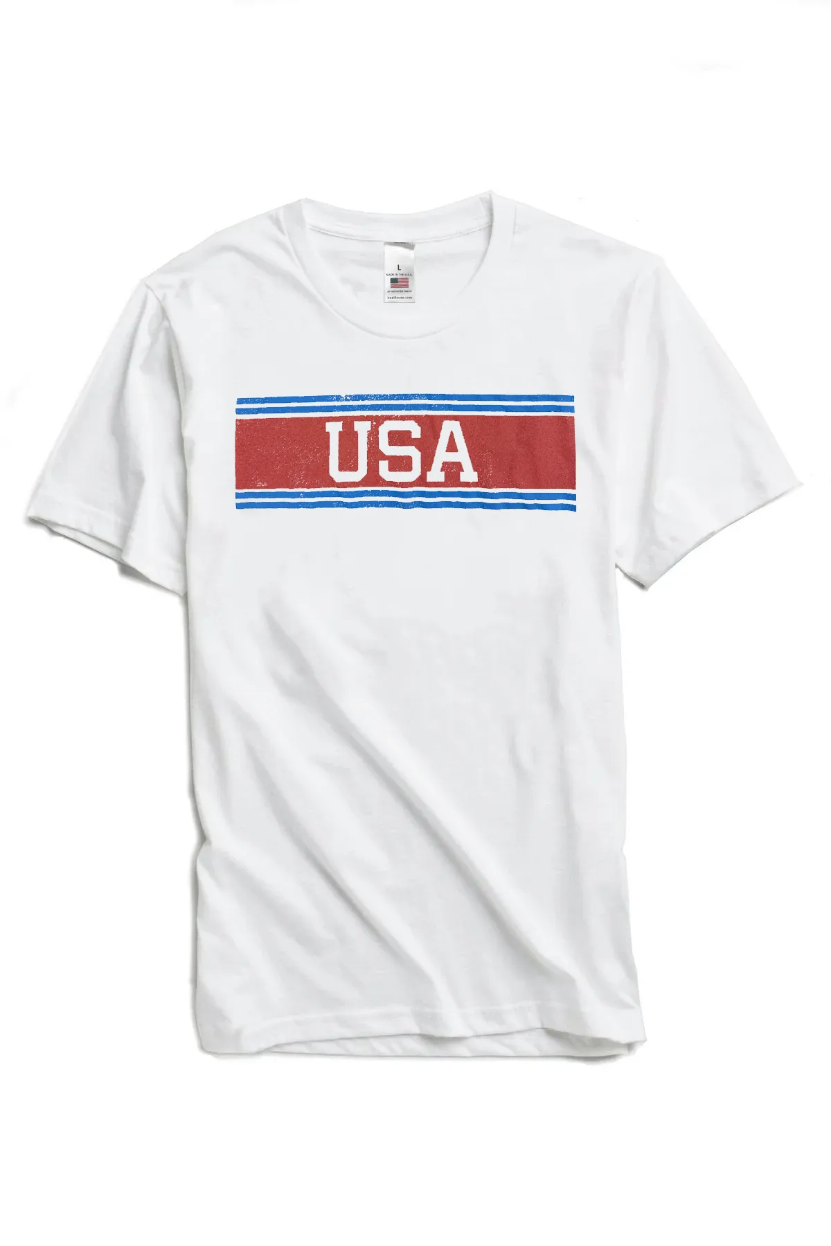 Unisex All-American Cotton Short Sleeve Tee Shimmer Core Wool Fit