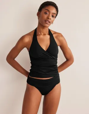Levanzo Halter Tankini Top-Black Anti Fade Material