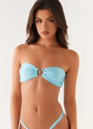 Lory Strapless Bikini Top - Turquoise Smart purchase Active-Lifestyle