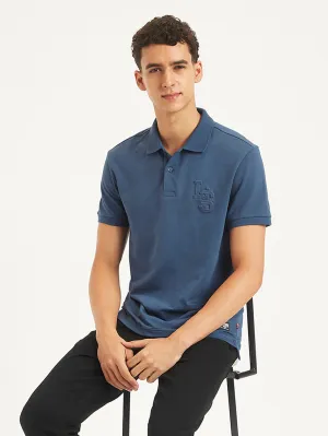 UVBlocking Fabric Tech Quick-Dry Fabric Men's Solid Slim Fit Polo T-Shirt