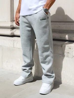 Wardrobe Essential Arlo Wide Leg Sweatpants - Marl Grey