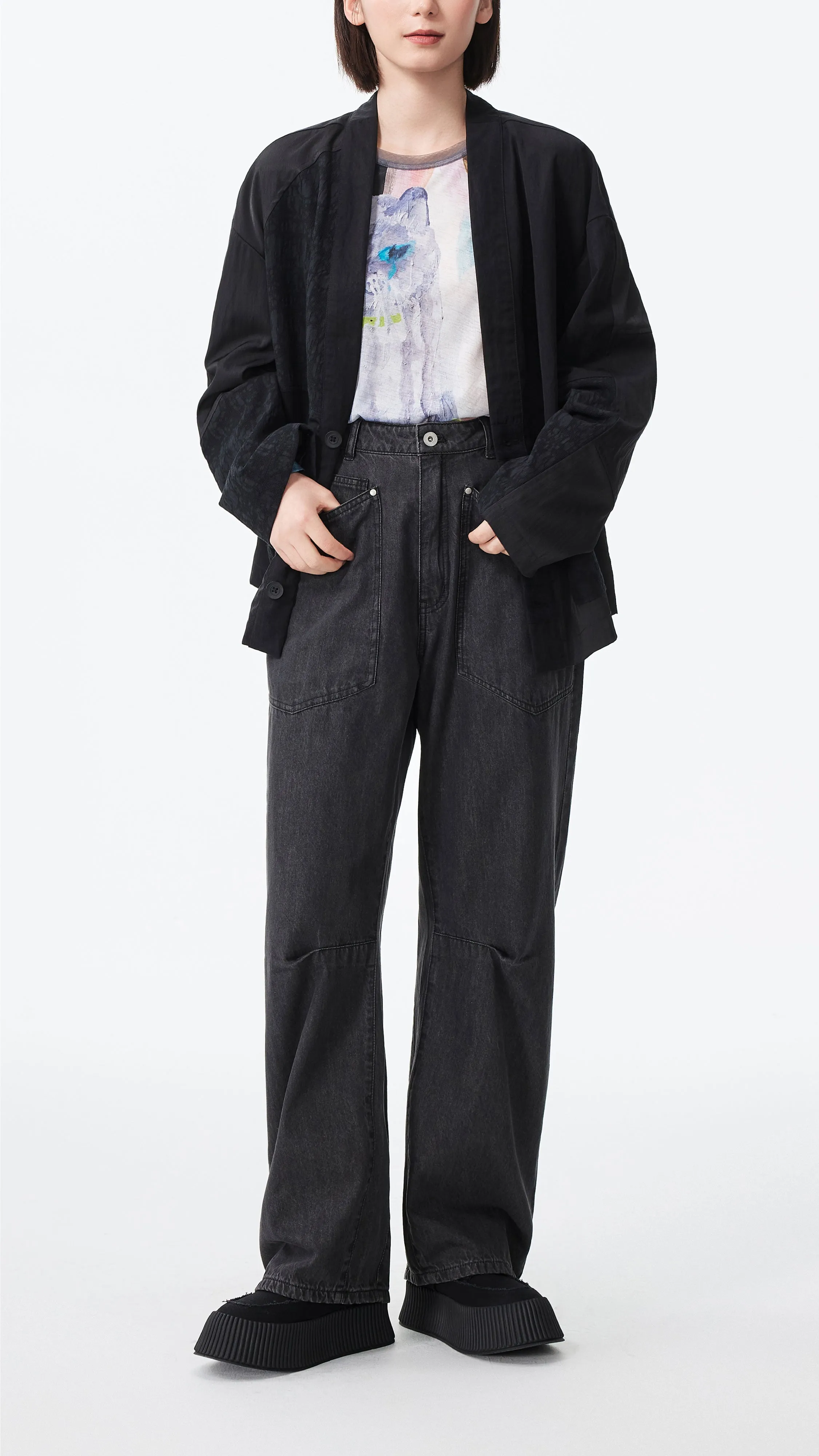 Balloon Jeans Breathable mesh lining
