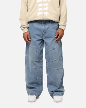 Saint Morta Amplus Armoury Jeans Mid Blue Durable Streetwear Fan Premium Textured Yarn Blends