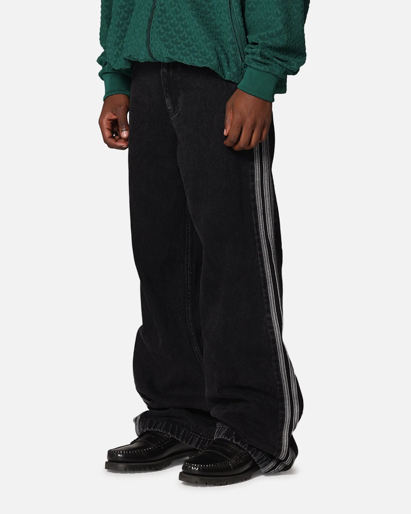 Timeless casual Timeless Cut Adidas Adicolor Denim Firebird Pants True Black