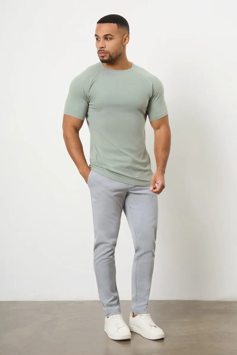 Athletic Fit T-Shirt in Sage Buttery Soft Fabric
