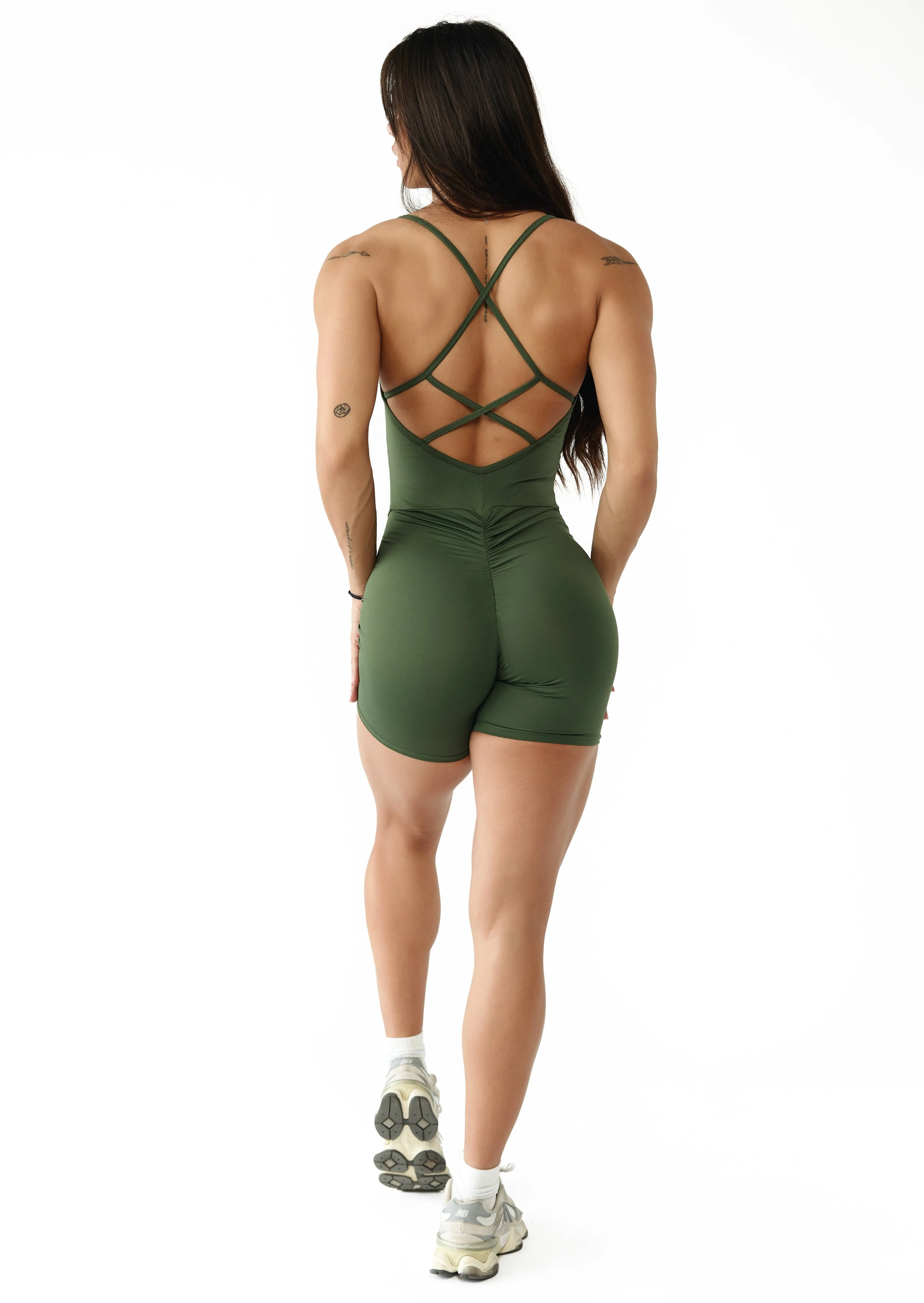 Shopping Athlete Festival Smart Green Naturele Short Bodysuit