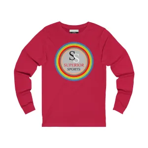 Men Long Sleeve Colorful Circles SS Tee Daily Style AntiPillingTreatment