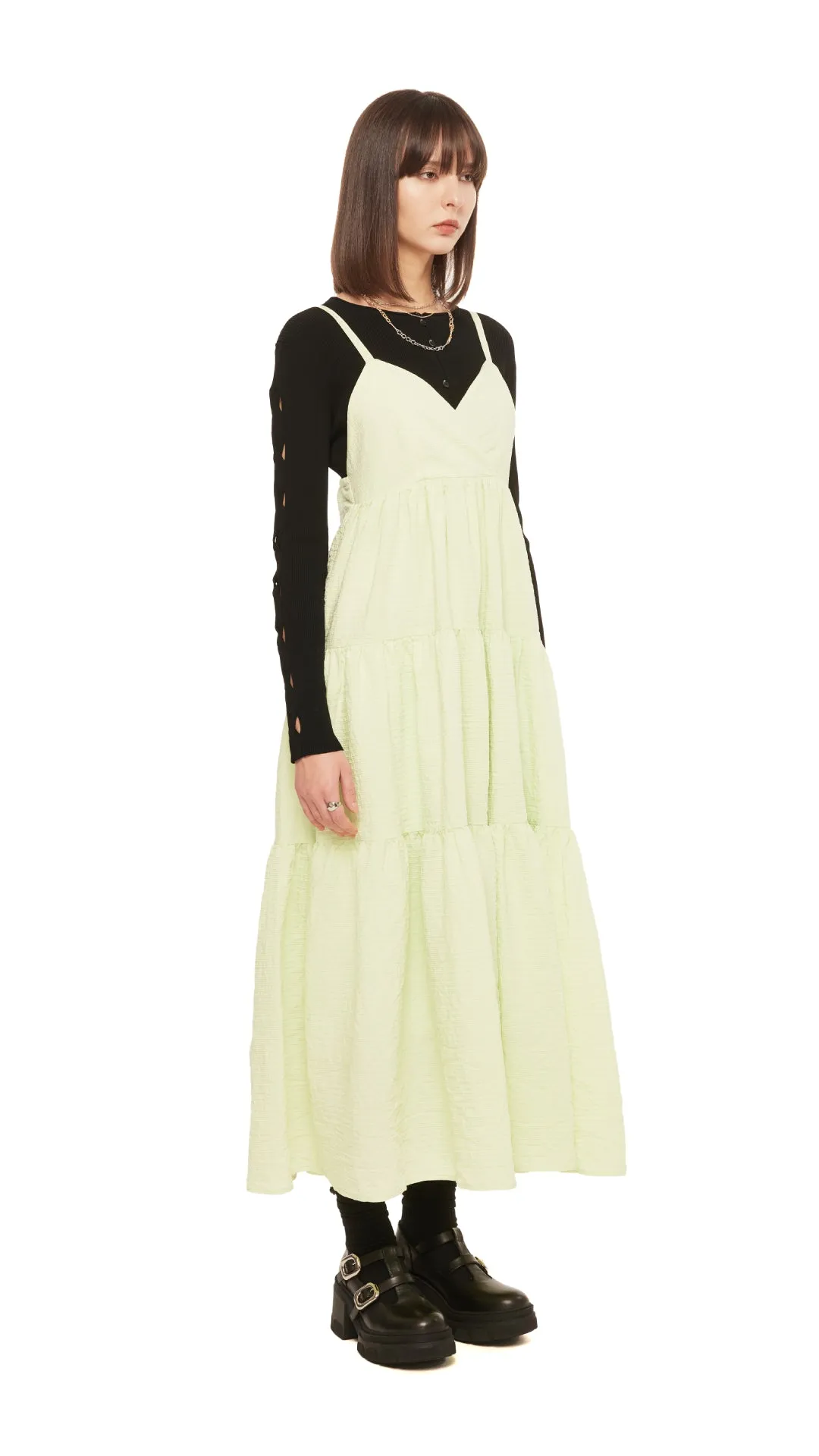 Tiered Gypsy Dress AntiStatic Treatment Soft Motion