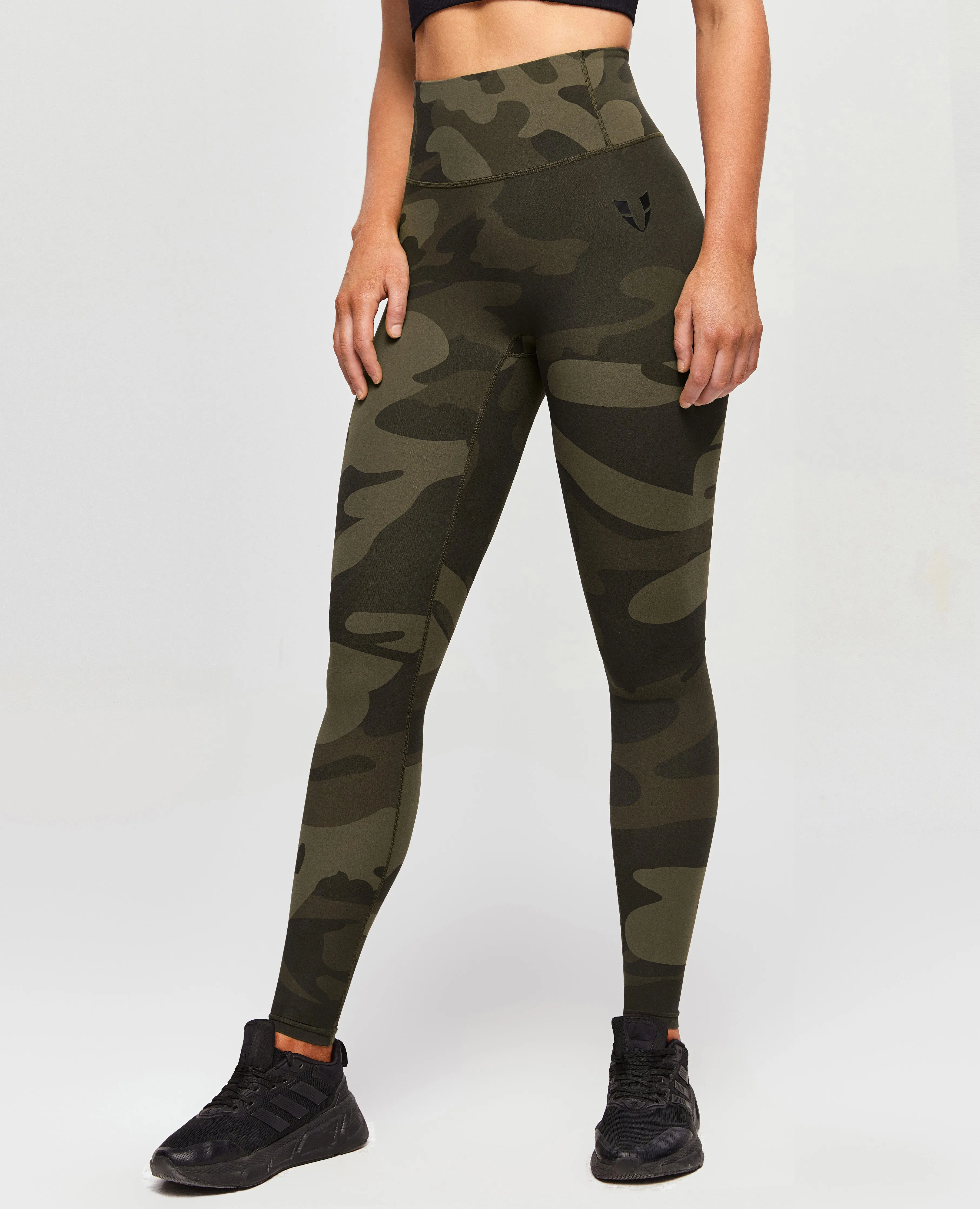 Scrunch Butt Leggings - Army Green Camo Home Lounge Fade Resistant