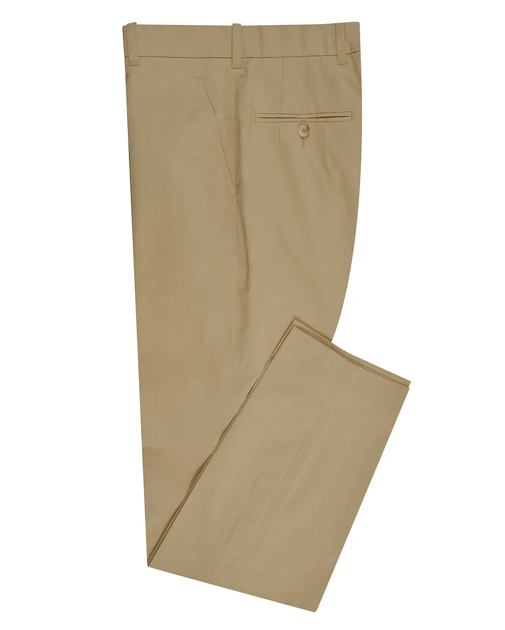 Dark Beige Plain Cotton Dress Pant Core Ease Bold Design