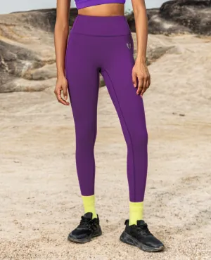 Powerful Belted Cargo leggings - Violet Smooth Coverage Chill Vibes