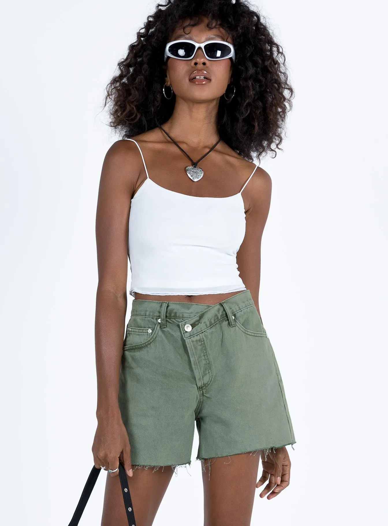 Xena Denim Shorts Green AllSeasonWear