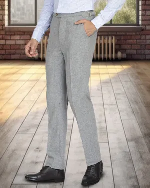 Light Fit Grey Wool Flannel Pant